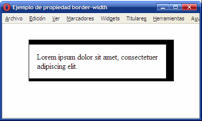 Ejemplo de propiedad border-width