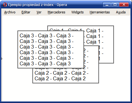 Ejemplo de propiedad z-index