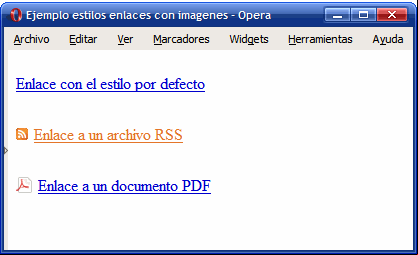 Personalizando el aspecto de los enlaces en función de su tipo