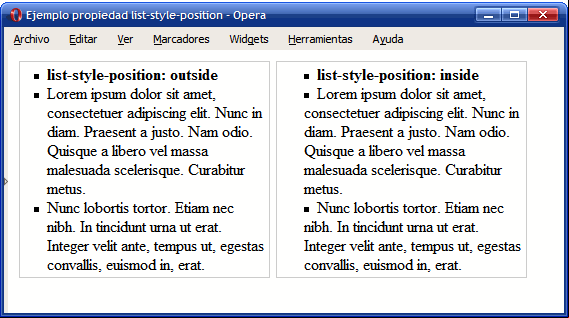 Ejemplo de propiedad list-style-position